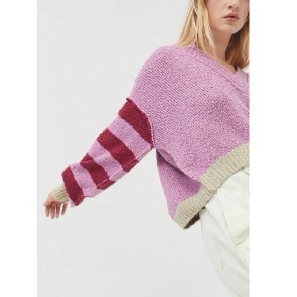 Urban Outfitters Notched V-Neck Sweater - Picture 2 of 10